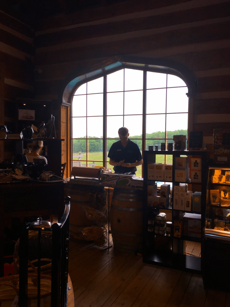 Wine tasting room and store at Vineland Estates Winery