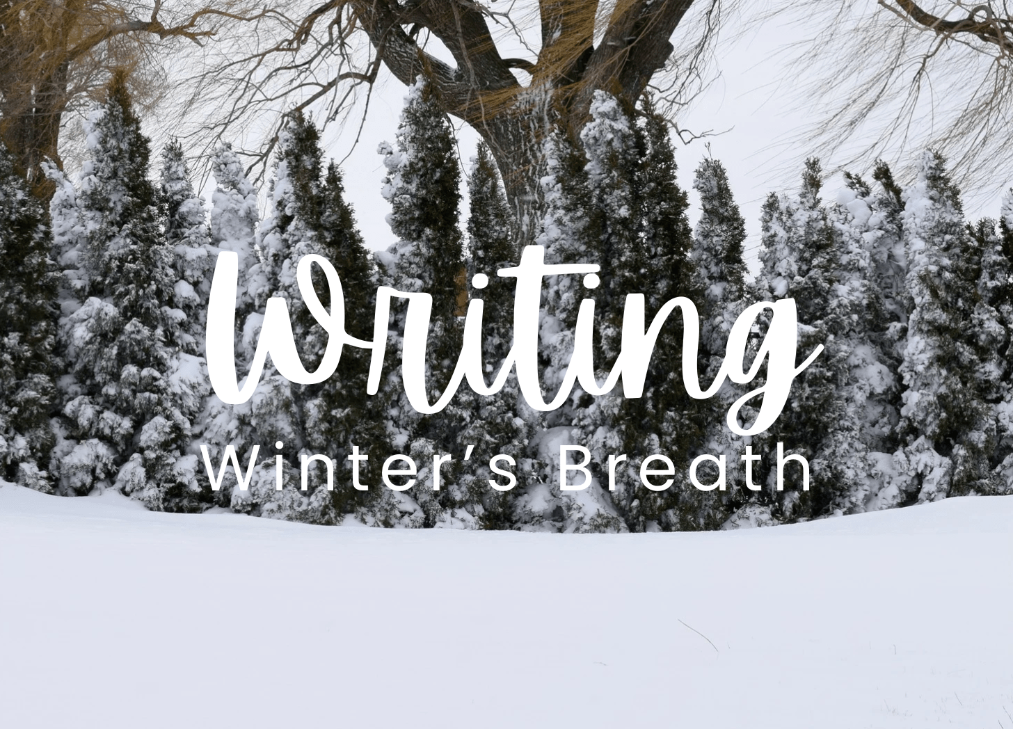 A seasonal writing invitation. Writing Winter's Breath. For writer's everywhere.